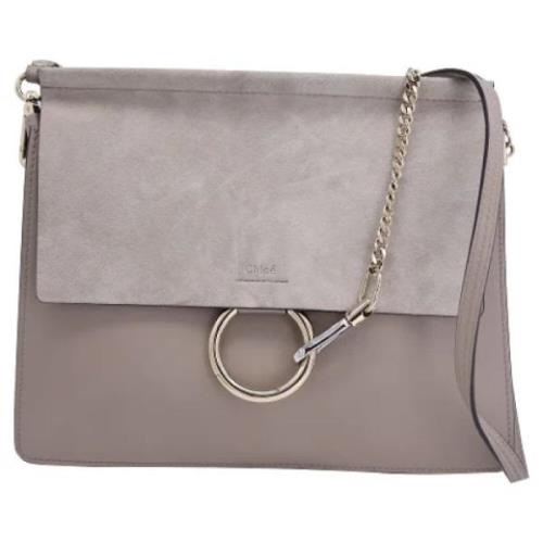 Chloé Pre-owned Pre-owned Laeder crossbodyvskor Gray, Dam