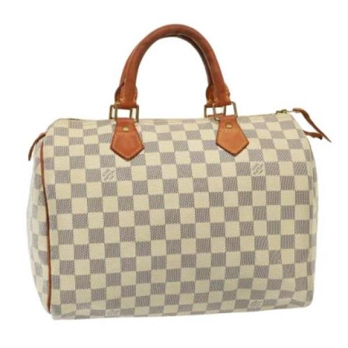 Louis Vuitton Vintage Pre-owned Canvas louis-vuitton-vskor Beige, Dam