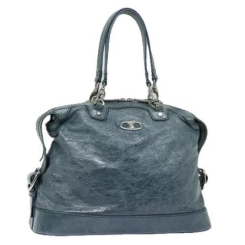 Celine Vintage Pre-owned Laeder totevskor Blue, Dam