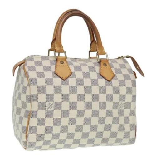 Louis Vuitton Vintage Pre-owned Canvas handvskor White, Dam