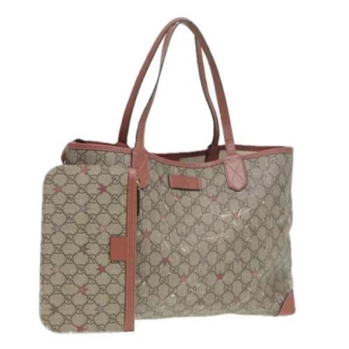 Gucci Vintage Pre-owned Canvas gucci-vskor Beige, Dam