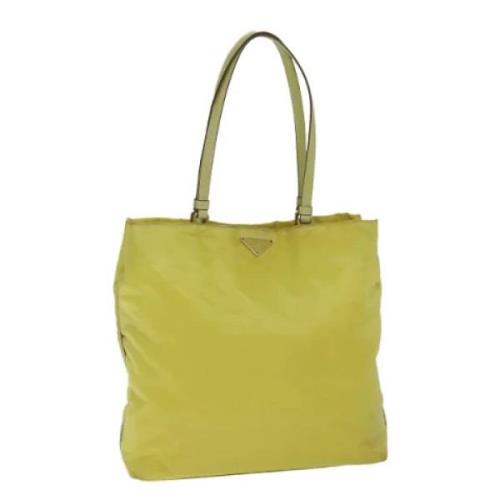 Prada Vintage Pre-owned Nylon prada-vskor Yellow, Dam