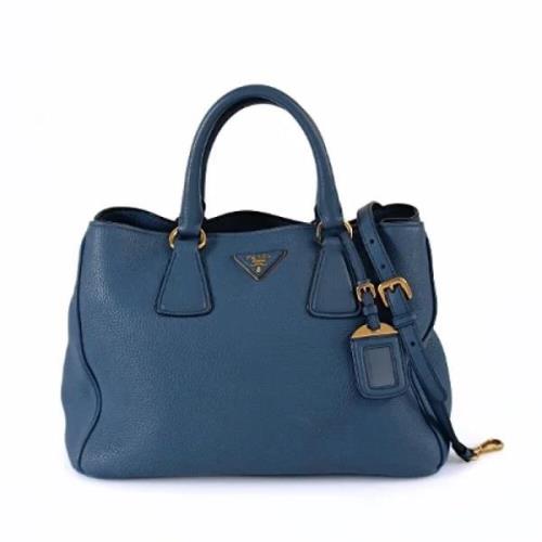 Prada Vintage Pre-owned Tyg prada-vskor Blue, Dam