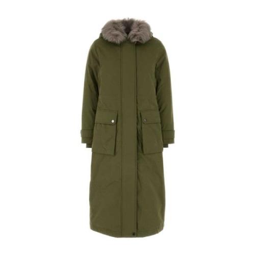 Woolrich Arktisk Parka i Army Green Bomullsblandning Green, Dam