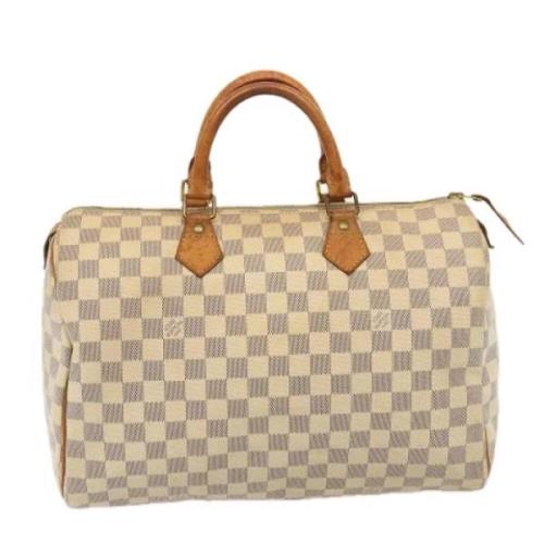 Louis Vuitton Vintage Pre-owned Canvas louis-vuitton-vskor Beige, Dam