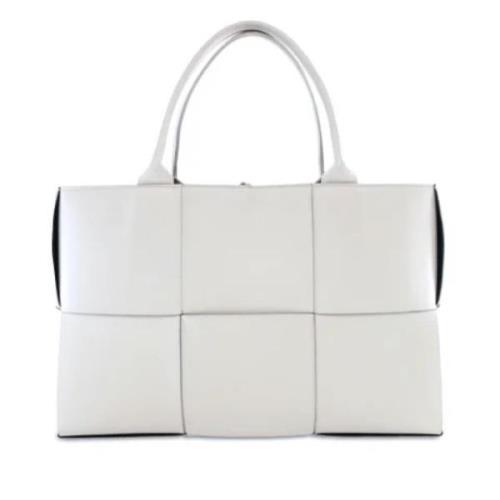 Bottega Veneta Vintage Pre-owned Laeder totevskor White, Dam