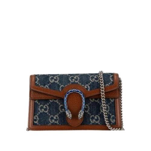 Gucci Vintage Pre-owned Laeder gucci-vskor Blue, Dam