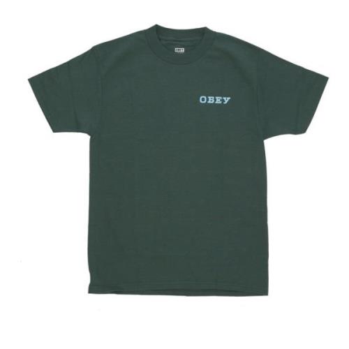 Obey Skoggrön Klassisk Tee Herr T-shirt Green, Herr