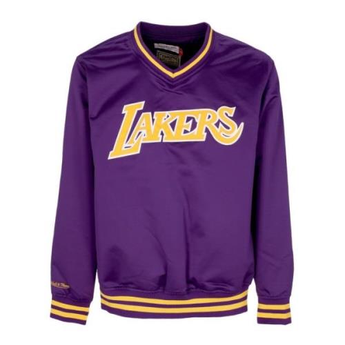 Mitchell & Ness NBA Lakers Lila Satinjacka Purple, Herr