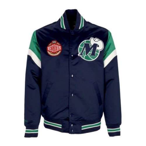 Mitchell & Ness Dallas Mavericks Bomberjacka NBA Lagfärger Blue, Herr