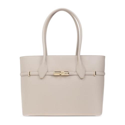 Furla Stor shopper väska Beige, Dam