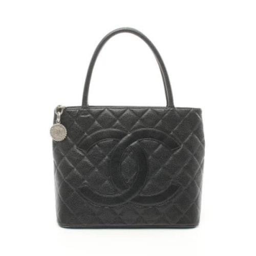 Chanel Vintage Pre-owned Canvas chanel-vskor Black, Dam