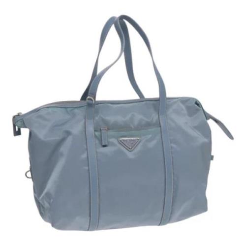 Prada Vintage Pre-owned Nylon prada-vskor Blue, Dam