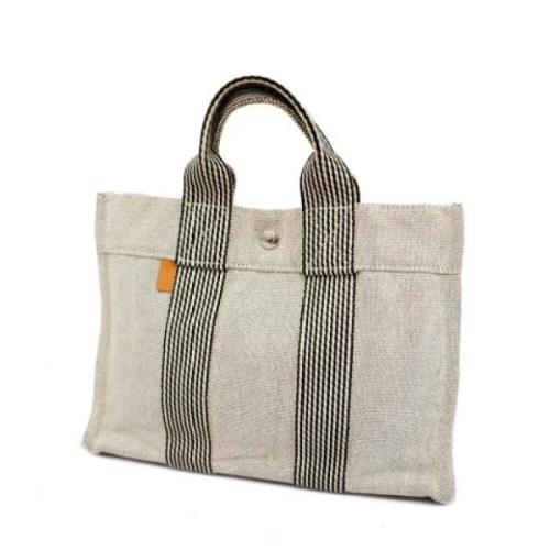 Hermès Vintage Pre-owned Canvas totevskor Gray, Dam