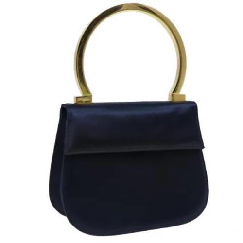 Salvatore Ferragamo Pre-owned Pre-owned Silke handvskor Blue, Dam