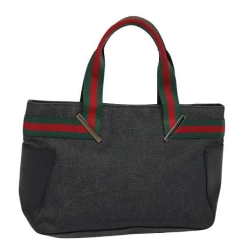 Gucci Vintage Pre-owned Canvas gucci-vskor Gray, Dam