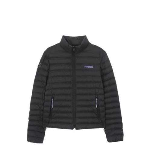 Duvetica Svart Högkrage Dunjacka Aw24 Black, Dam