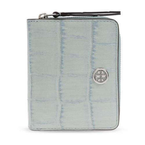 Tory Burch Plånbok Robinson Blue, Dam