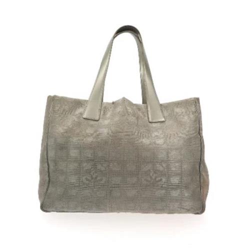 Chanel Vintage Pre-owned Tyg chanel-vskor Gray, Dam