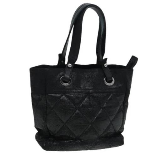 Chanel Vintage Pre-owned Canvas totevskor Black, Dam