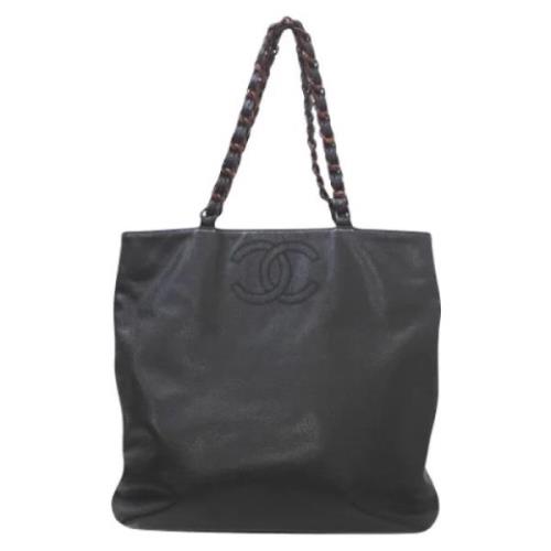 Chanel Vintage Pre-owned Laeder totevskor Black, Dam