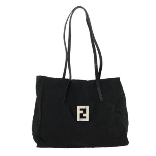 Fendi Vintage Pre-owned Canvas totevskor Black, Dam