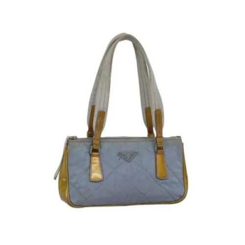 Prada Vintage Pre-owned Nylon prada-vskor Blue, Dam