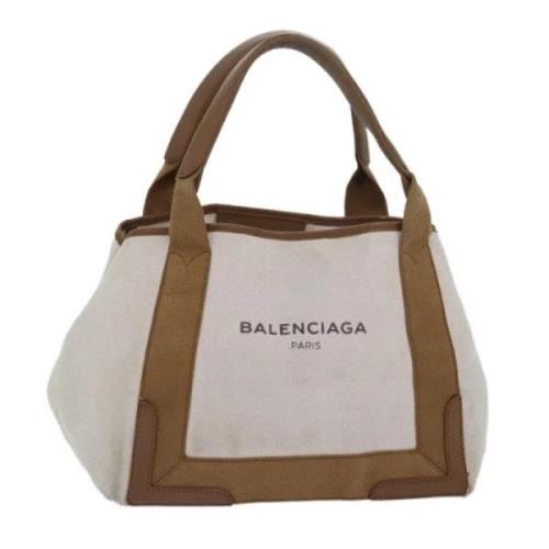 Balenciaga Vintage Pre-owned Canvas balenciaga-vskor Beige, Dam