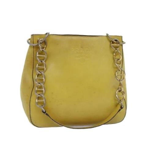 Prada Vintage Pre-owned Laeder prada-vskor Yellow, Dam