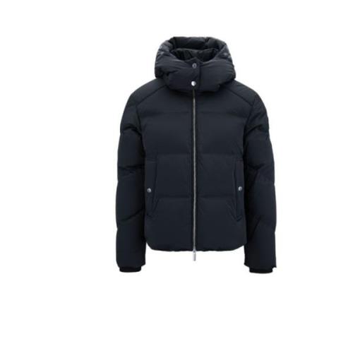 Woolrich Svarta Jackor Alsea Short Black, Dam