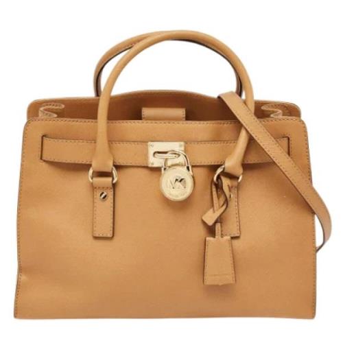 Michael Kors Pre-owned Pre-owned Laeder totevskor Beige, Dam