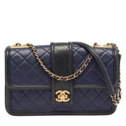 Chanel Vintage Pre-owned Laeder chanel-vskor Blue, Dam