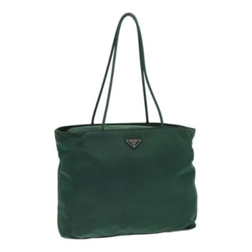 Prada Vintage Pre-owned Nylon prada-vskor Green, Dam