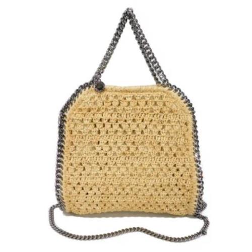 Stella McCartney Pre-owned Pre-owned Raffia axelremsvskor Beige, Dam