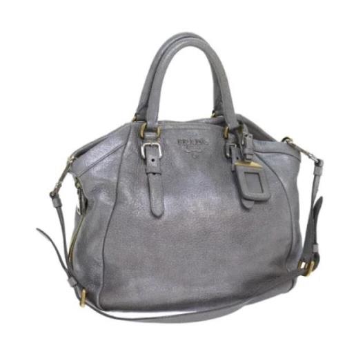 Prada Vintage Pre-owned Laeder prada-vskor Gray, Dam