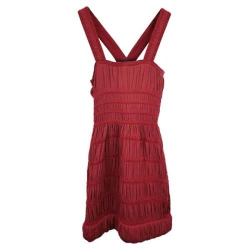 Alaïa Pre-owned Pre-owned Silke klnningar Red, Dam