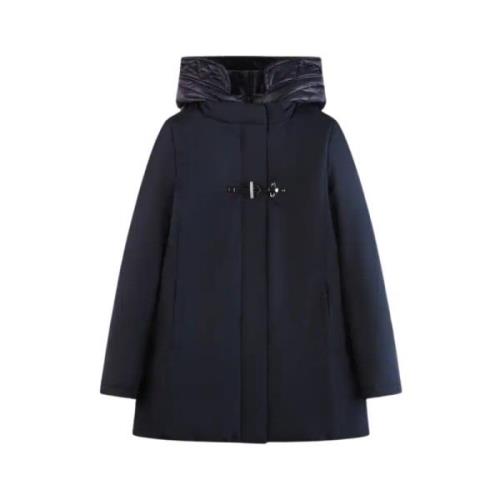 Fay Blå Toggle Coat Blue, Dam