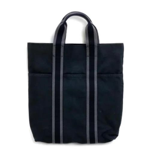 Hermès Vintage Pre-owned Canvas handvskor Black, Dam