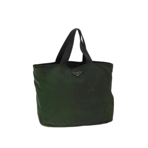 Prada Vintage Pre-owned Nylon prada-vskor Green, Dam