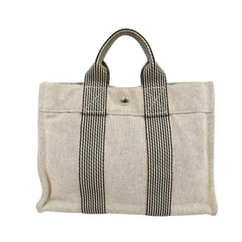 Hermès Vintage Pre-owned Canvas totevskor Beige, Dam