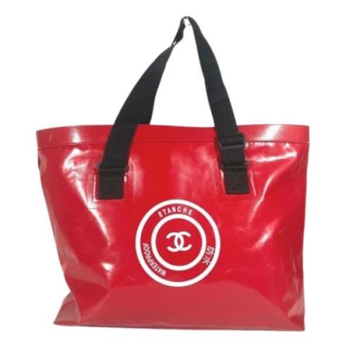 Chanel Vintage Pre-owned Vinyl chanel-vskor Red, Dam