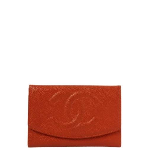 Chanel Vintage Pre-owned Laeder plnbcker Orange, Dam