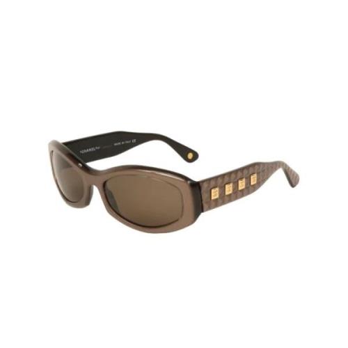 Chanel Vintage Pre-owned Tyg solglasgon Brown, Dam