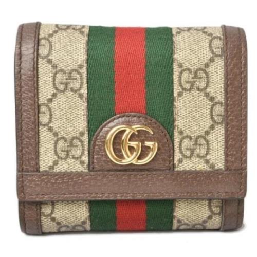 Gucci Vintage Pre-owned Laeder plnbcker Beige, Dam