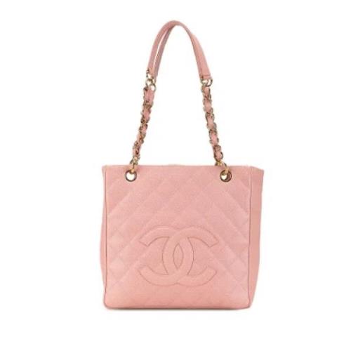 Chanel Vintage Pre-owned Laeder totevskor Pink, Dam