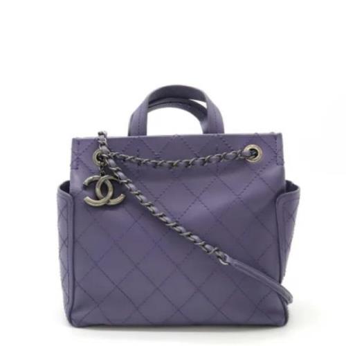 Chanel Vintage Pre-owned Laeder chanel-vskor Purple, Dam