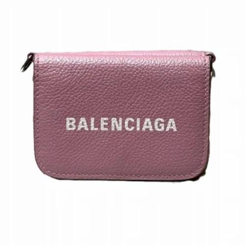 Balenciaga Vintage Pre-owned Laeder plnbcker Pink, Dam