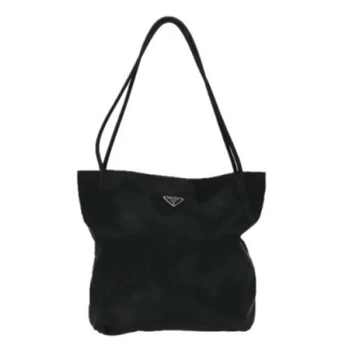 Prada Vintage Pre-owned Nylon totevskor Black, Dam