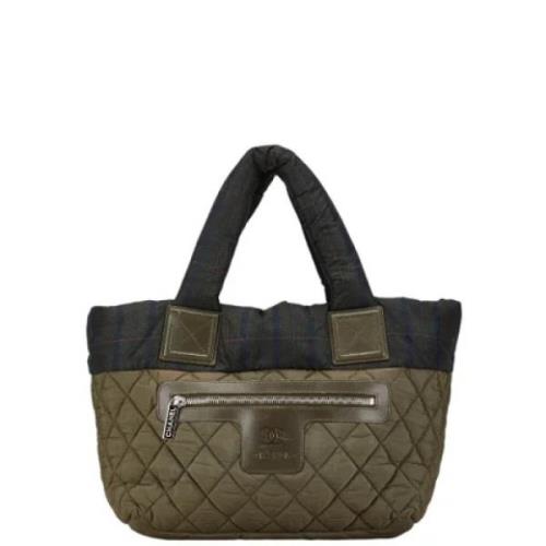 Chanel Vintage Pre-owned Nylon chanel-vskor Green, Dam