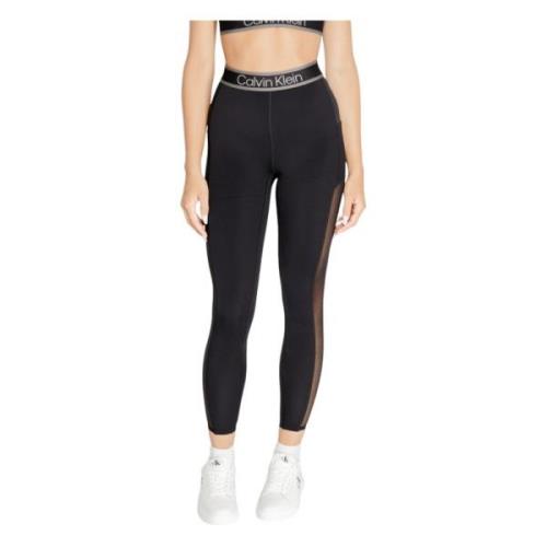 Calvin Klein Svarta Slip-on Leggings Black, Dam